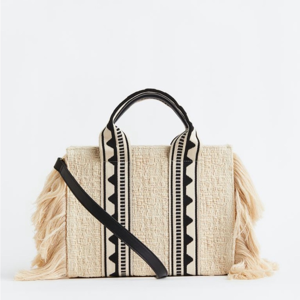 H&M Jacquard Weave Shopper (Small Tote) NWT